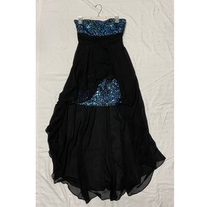 Shimmery short long dress